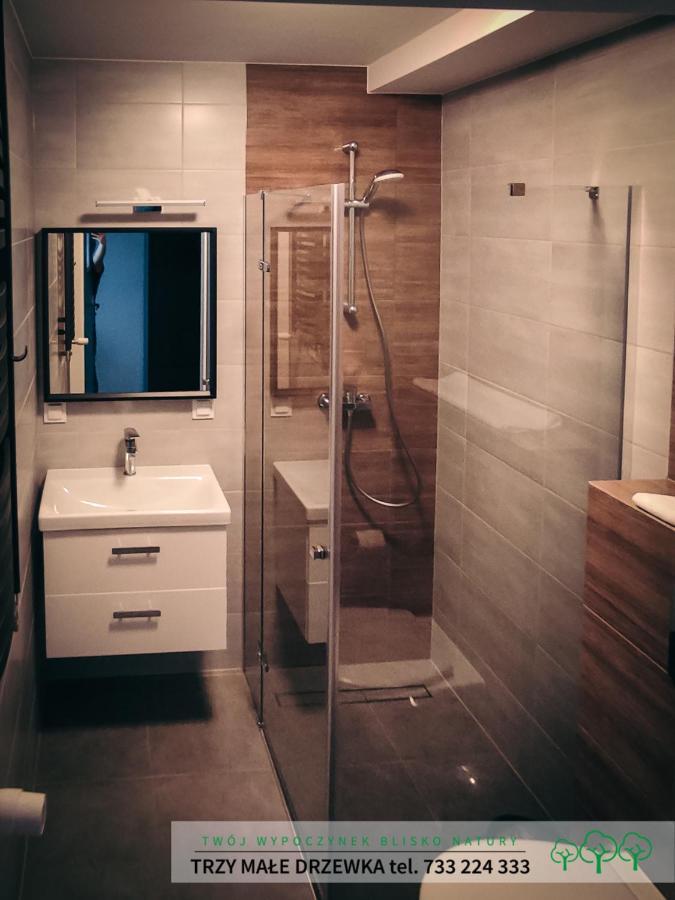 Trzy Male Drzewka Apartment Wielka Wies  Bagian luar foto
